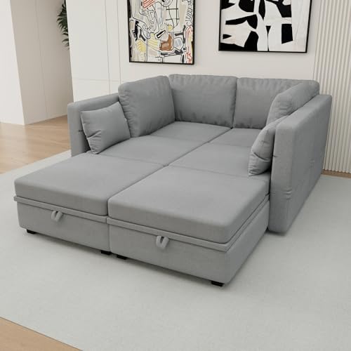 Maximize Comfort and Style: The Ultimate Review of the 110” Modular Sectional Sofa for Modern Living Spaces