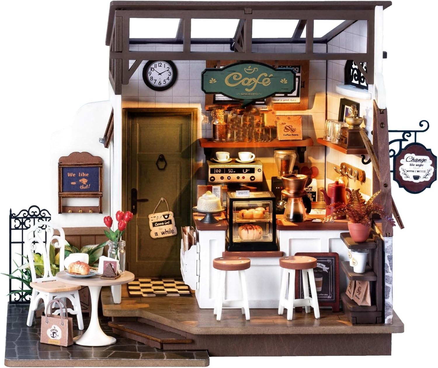 Build Your Dream Café: Review of the DIY Miniature House Kit Flavory Coffee Shop!