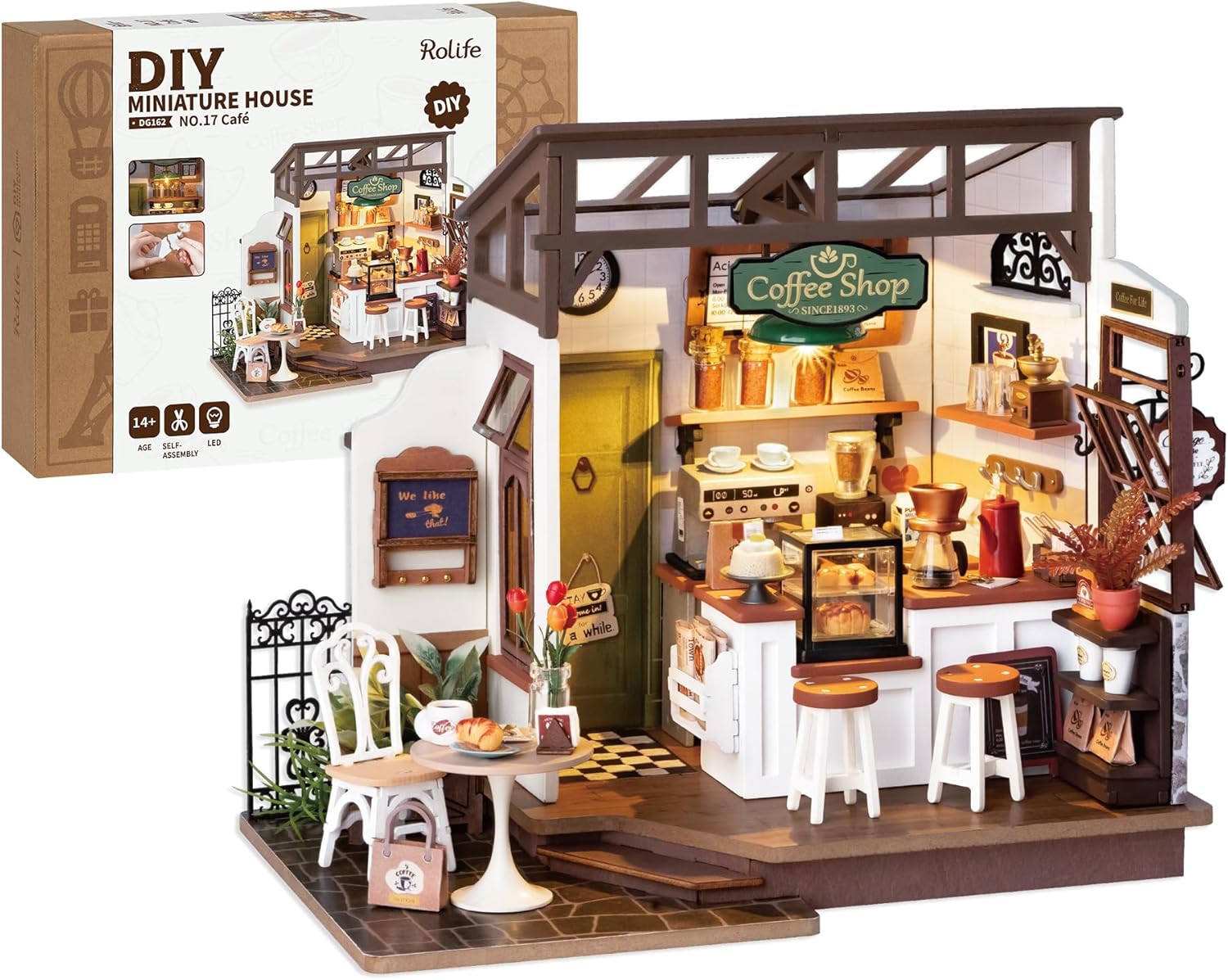 Unleash Your Creativity: Rolife Coffee Shop Miniature Dollhouse Kit Review!